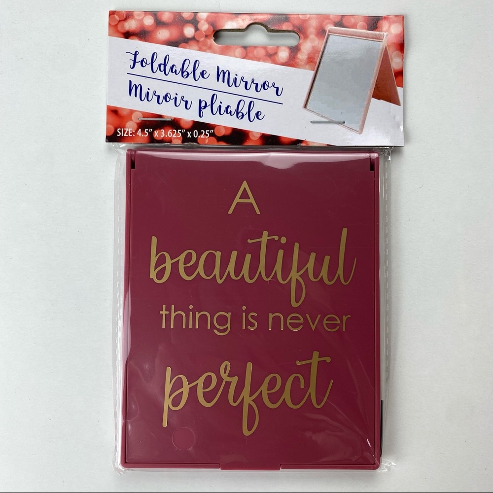 ❤️‍🔥10/$30❤️‍🔥Foldable Mirror - “A beautiful thing is never perfect”